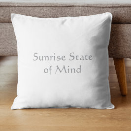 Sonnenaufgang-Stimmung Minimalistisches Skript  Kissen