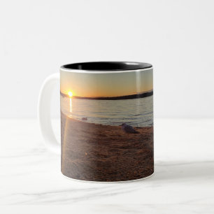 Sonnenaufgang Strand Kaffee Mugs Zweifarbige Tasse