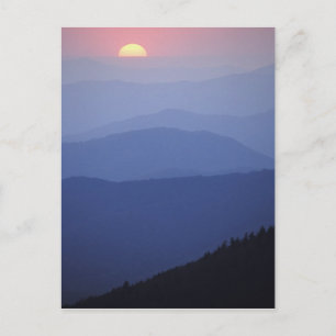 Sonnenaufgang, südliche Appalachen, Große Postkarte