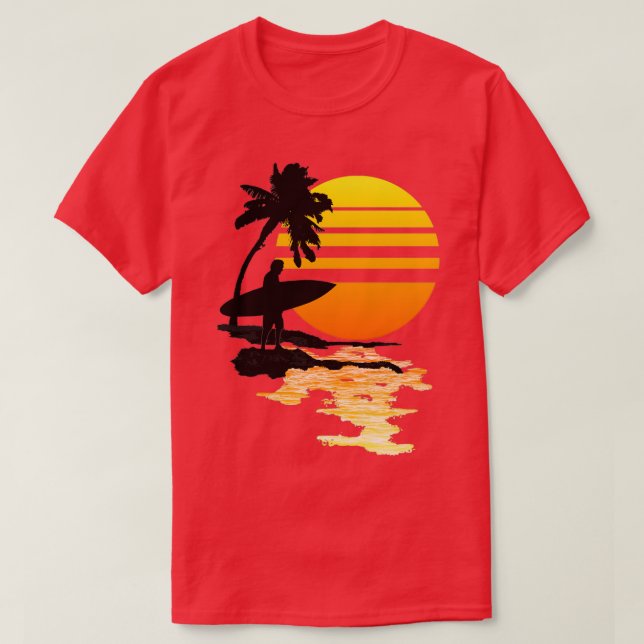 Sonnenaufgang surfen 1 T-Shirt (Design vorne)