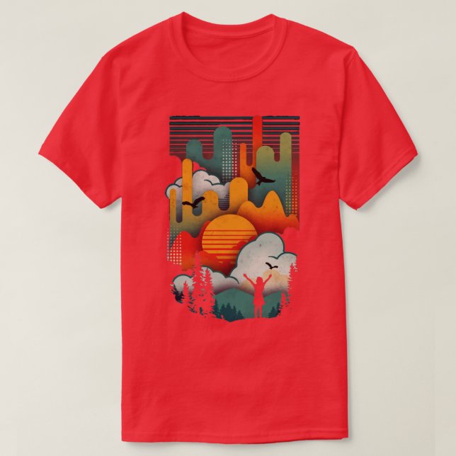Sonnenaufgang T-Shirt (Design vorne)