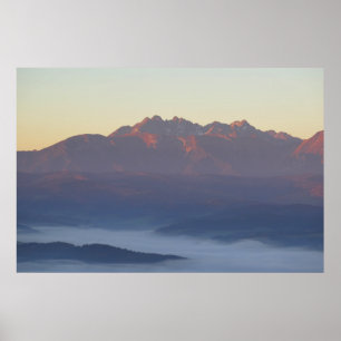 Sonnenaufgang Tatra Poster