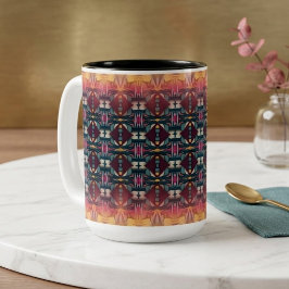 Sonnenaufgang-Teppich Zweifarbige Tasse