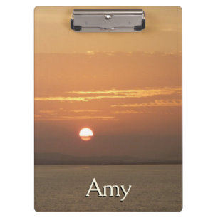 Sonnenaufgang über Aruba I Caribbean Seascape Klemmbrett