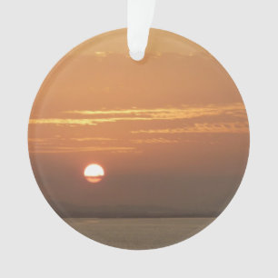 Sonnenaufgang über Aruba I Caribbean Seascape Ornament
