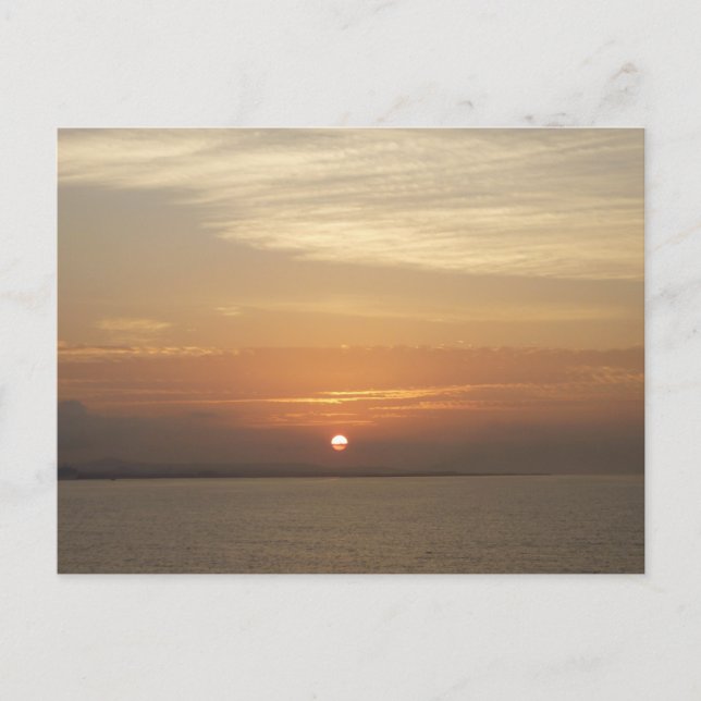 Sonnenaufgang über Aruba II Karibik Seascape Postkarte (Vorderseite)