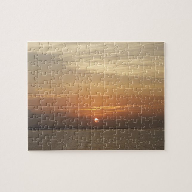 Sonnenaufgang über Aruba II Karibik Seascape Puzzle (Horizontal)