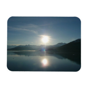 Sonnenaufgang über College Fjord Alaska Fotografie Magnet