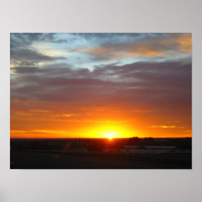 Sonnenaufgang über Colorado Poster (Vorne)