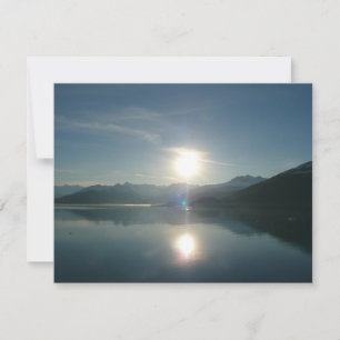 Sonnenaufgang über dem College Fjord Alaska Fotogr