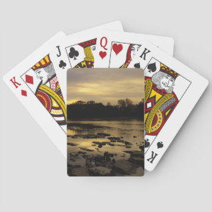 Sonnenaufgang über dem Fluss Maumme Spielkarten