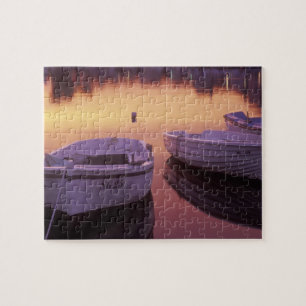 Sonnenaufgang über dem Hafen von Stari Grad mit Fi Puzzle