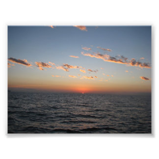 Sonnenaufgang über dem Kanal Catalina Fotodruck