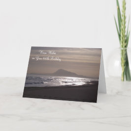 Sonnenaufgang über dem Meer Personalisiert 100. Ge Karte