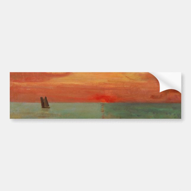 Sonnenaufgang über dem Ostsee (Asiatische Kunst) ( Autoaufkleber (Vorne)