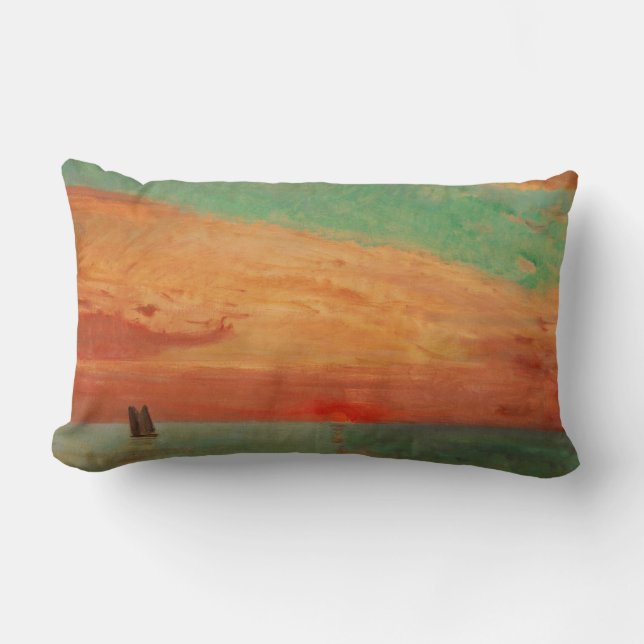 Sonnenaufgang über dem Ostsee (Asiatische Kunst) ( Lendenkissen (Vorderseite)