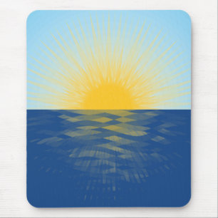 Sonnenaufgang über dem Ozean Neubeginn Mousepad