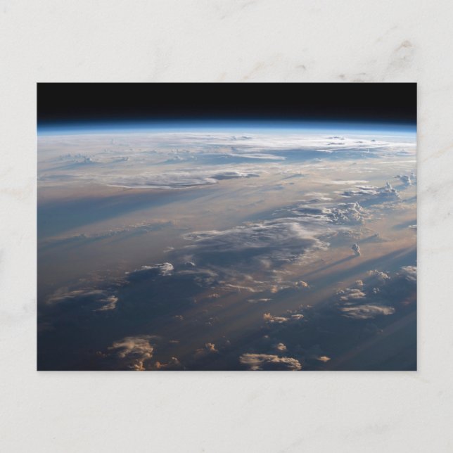 Sonnenaufgang über dem philippinischen Meer mit la Postkarte (Vorderseite)