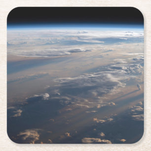 Sonnenaufgang über dem philippinischen Meer mit la Rechteckiger Pappuntersetzer