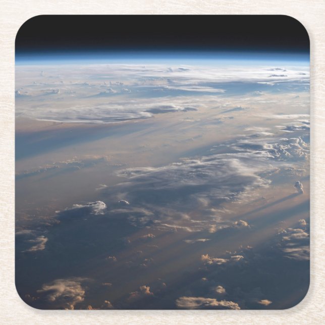 Sonnenaufgang über dem philippinischen Meer mit la Rechteckiger Pappuntersetzer (Vorderseite)