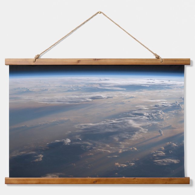 Sonnenaufgang über dem philippinischen Meer mit la Wandteppich Mit Holzrahmen (Vorne)