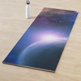 Sonnenaufgang über dem Planeten Erde Weltraumkunst Yogamatte
