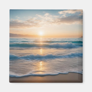 Sonnenaufgang über dem Strand Magnet