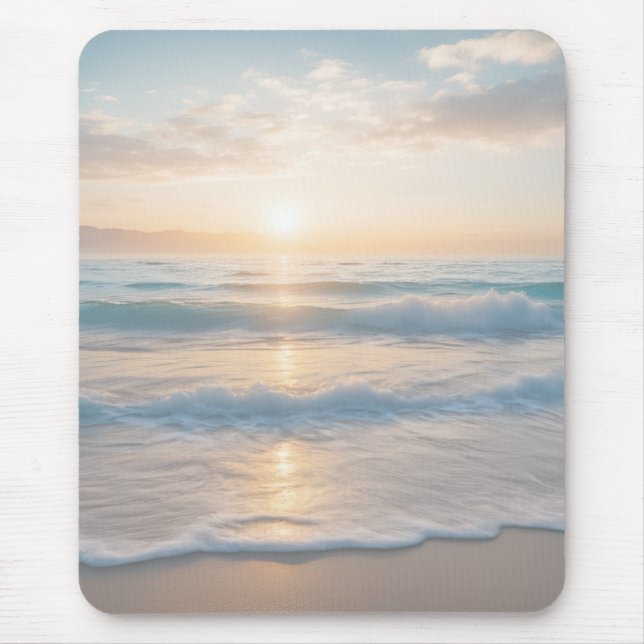 Sonnenaufgang über dem Strand Mousepad (Vorne)