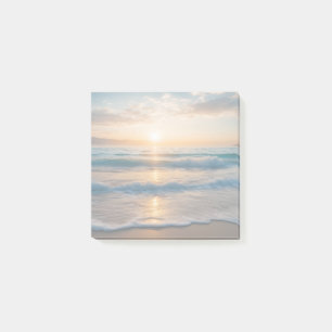 Sonnenaufgang über dem Strand Post-it Klebezettel
