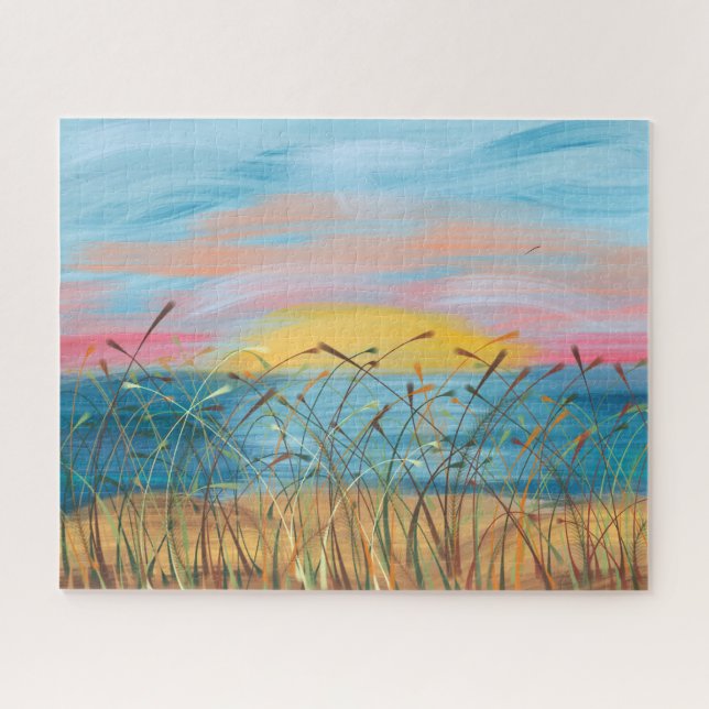 Sonnenaufgang über dem Wasserrätsel Puzzle (Horizontal)