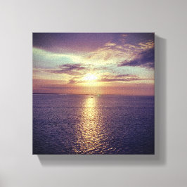 Sonnenaufgang über den Ozeanwellen Leinwanddruck