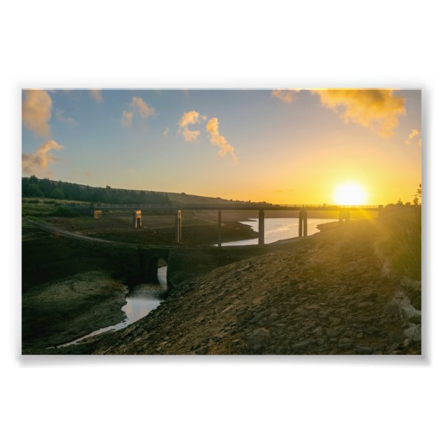 Sonnenaufgang über der Brücke der Bäder - exponier Fotodruck (Vorne)
