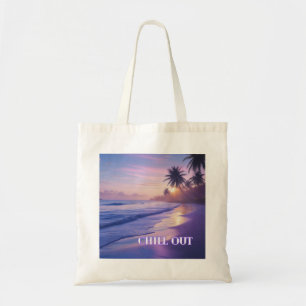 Sonnenaufgang über der Küste - plastikfreie Tasche