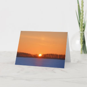 Sonnenaufgang über der Prärie Manitoba, Kanada Karte