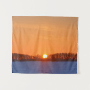 Sonnenaufgang über der Prärie Manitoba, Kanada Wandteppich