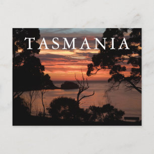 Sonnenaufgang über Freycinet Postkarte