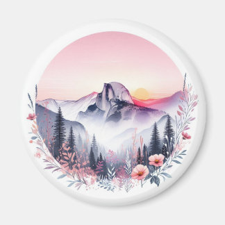 Sonnenaufgang über halber Kuppel Magnet