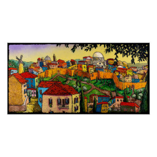 Sonnenaufgang über Jerusalem, Jonathan Kis-Lev Pos Poster