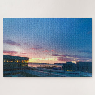 Sonnenaufgang über Portland ME, Maine Fotografie Puzzle
