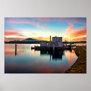 Sonnenaufgang über PS-Unternehmens-Plakat Poster