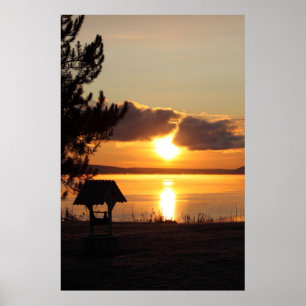 Sonnenaufgang über Saint Agathe Poster