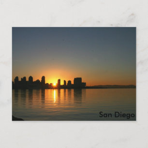 Sonnenaufgang über San Diego Postkarte