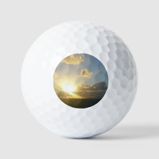 Sonnenaufgang über San Juan II Puerto Rico Golfball (Vorderseite)