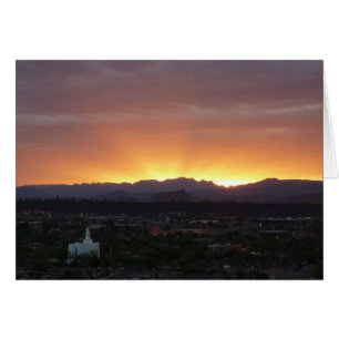 Sonnenaufgang über St. George Utah Landschaft