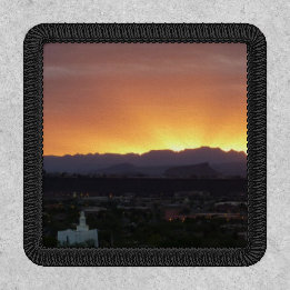 Sonnenaufgang über St. George Utah Landschaft