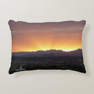 Sonnenaufgang über St. George Utah Landschaft Dekokissen