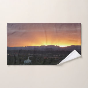 Sonnenaufgang über St. George Utah Landschaft Handtuch