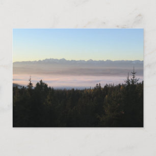 Sonnenaufgang über Tatras Postkarte