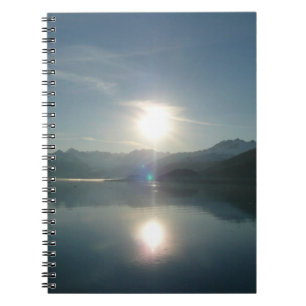 Sonnenaufgang über Uni Fjord Alaska Fotografie Notizblock