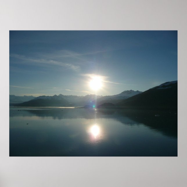 Sonnenaufgang über Uni Fjord Alaska Fotografie Poster (Vorne)